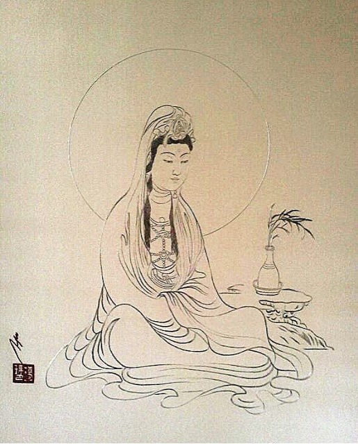 Kuan Yin 047, gemalt von SH Karmapa