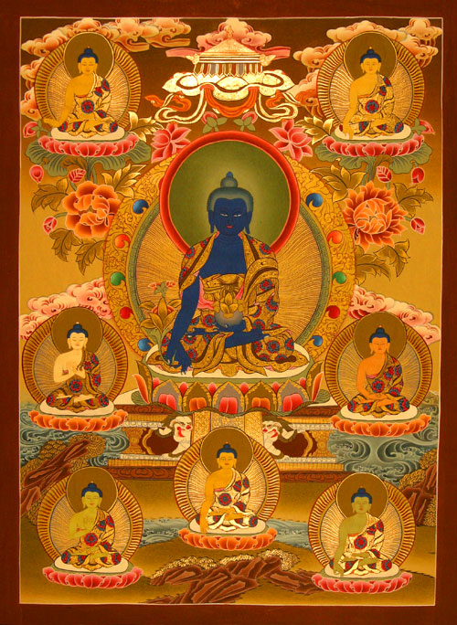 Medizin Buddha Thangka