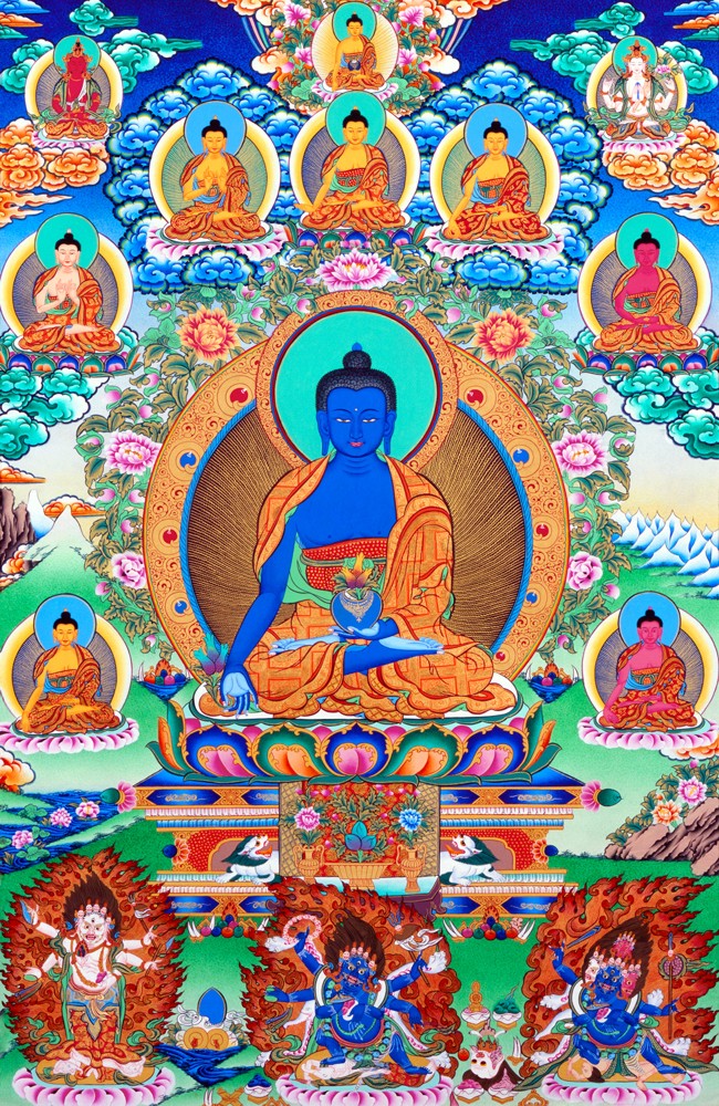 Medizin Buddha Thangka