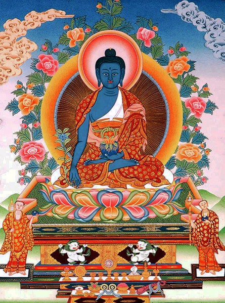 Medizin Buddha Thangka